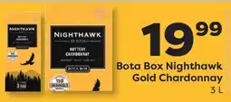 Weis Markets Bota Box Nighthawk Gold Chardonnay offer