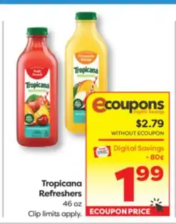 Weis Markets Tropicana Refreshers offer