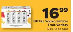 Weis Markets NUTRL Vodka Seltzer Fruit Variety offer