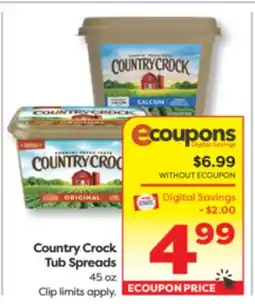 Weis Markets Country Crock Tub Spreads offer
