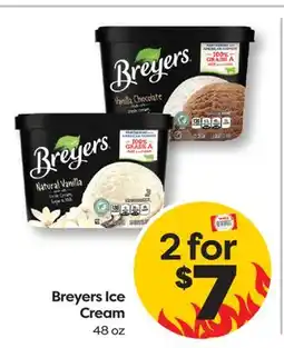 Weis Markets Breyers Ice Cream offer
