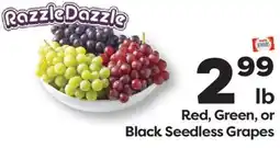 Weis Markets Red, Green, or Black Seedless Grapes offer