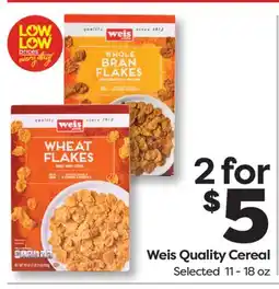Weis Markets Weis Quality Cereal offer