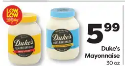Weis Markets Duke's Mayonnaise offer