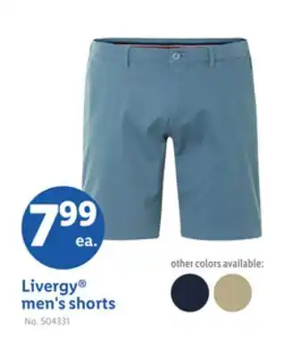 Lidl Livergy men's shorts offer