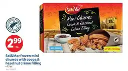 Lidl Sol&Mar frozen mini churros with cocoa & hazelnut crème filling offer
