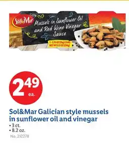 Lidl Sol&Mar Galician style mussels in sunflower oil and vinegar offer