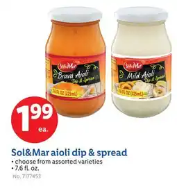 Lidl Sol&Mar aioli dip & spread offer