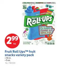 Lidl Fruit Roll Ups fruit snacks variety pack offer