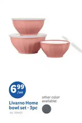 Lidl Livarno Home bowl set - 3pc offer