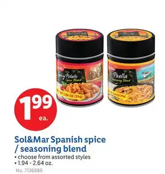 Lidl Sol&Mar Spanish spice/seasoning blend offer