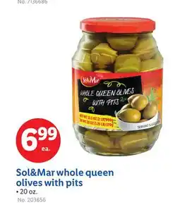 Lidl Sol&Mar whole queen olives with pits offer