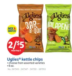 Lidl Uglies kettle chips offer