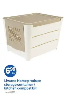 Lidl Livarno Home produce storage container/kitchen compost bin offer