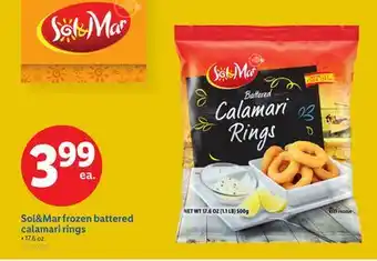 Lidl Sol&Mar frozen battered calamari rings offer