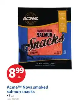 Lidl Acme Nova smoked salmon snacks offer