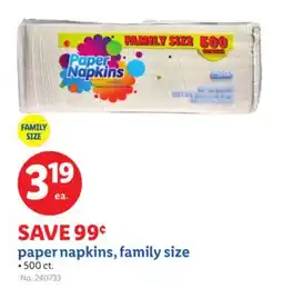 Lidl paper napkins, family size offer