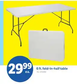 Lidl 6 ft. fold-in-half table offer