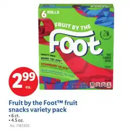 Lidl Fruit by the Foot fruit snacks variety pack offer