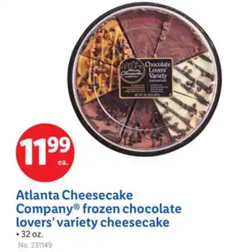 Lidl Atlanta Cheesecake Company frozen chocolate lovers' variety cheesecake offer