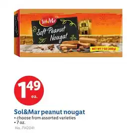 Lidl Sol&Mar peanut nougat offer