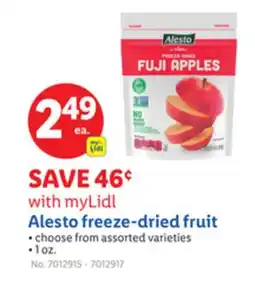 Lidl Alesto freeze-dried fruit offer