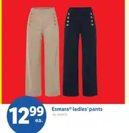 Lidl Esmara ladies' pants offer
