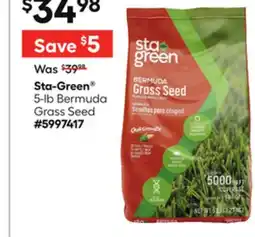 Lowe's 5-lb Bermuda Grass Seed offer