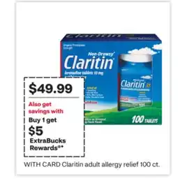CVS Claritin adult allergy relief 100 ct offer