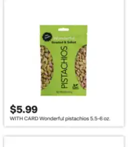 CVS Wonderful pistachios 5.5-6 oz offer