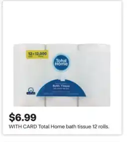 CVS Total Home bath tissue 12 rolls offer