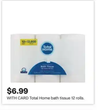 CVS Total Home bath tissue 12 rolls offer