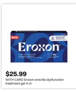 CVS Eroxon erectile dysfunction treatment gel offer