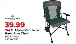 Runnings Alpha Ventback Hard Arm Chair offer