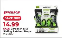 Runnings 2 Pack 1 x 12' Sliding Ratchet Straps offer
