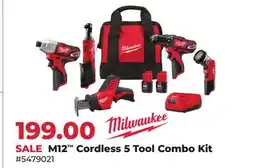 Runnings M12 Cordless 5 Tool Combo Kit offer