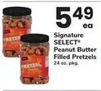 Safeway Signature SELECT Peanut Butter Filled Pretzels offer