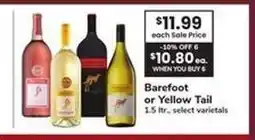 Safeway Barefoot or Yellow Tail offer
