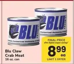 Safeway Blu Claw Crab Meat offer