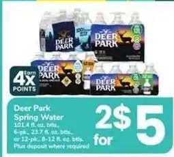 Safeway Deer Park Spring Water offer