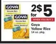 Safeway Goya Yellow Rice offer