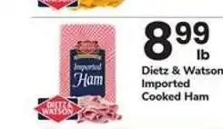 Safeway Dietz & Watson Imported Cooked Ham offer