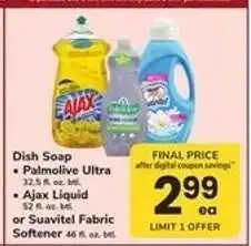 Safeway Dish Soap or Fabric Softener offer