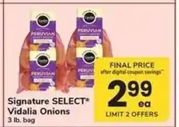 Safeway Signature SELECT Vidalia Onions offer