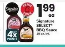 Safeway Signature Select BBQ Sauce offer