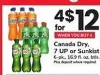 Safeway Canada Dry, 7 UP or Sunkist offer