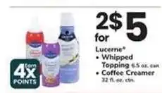 Safeway Lucerne Whipped Topping or Coffee Creamer offer