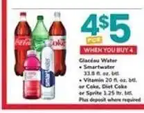 Safeway Glacéau Water, Smartwater, Vitamin Water, Coke, Diet Coke, Sprite offer