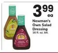 Safeway Newman's Own Salad Dressing offer