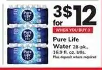 Safeway Pure Life Water offer
